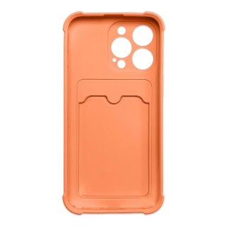 Card Armor Case etui pokrowiec do Xiaomi Redmi Note 10 / Redmi Note 10S portfel na kartę silikonowe pancerne etui Air Bag pomara