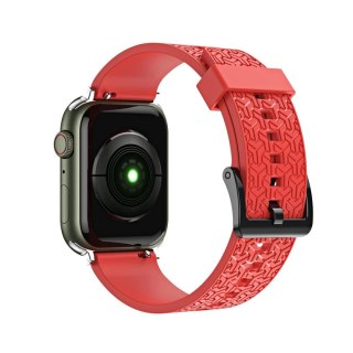 Pasek bransoleta do zegarka Watch Strap Y opaska do Apple Watch 42 / 44 / 45 mm - czerwony