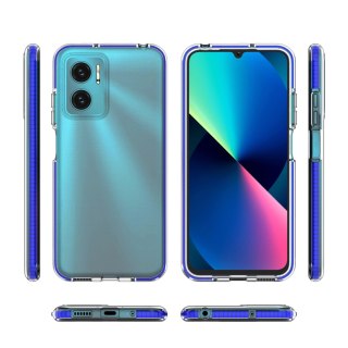Spring Case pokrowiec żelowe etui z kolorową ramką do Xiaomi Redmi 10 czarny