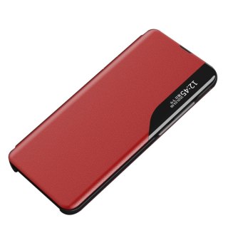 Eco Leather View Case elegancki futerał etui z klapką i funkcją podstawki Samsung Galaxy A73 czerwony
