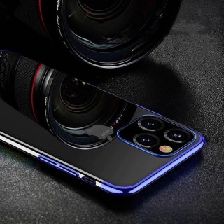 Clear Color case żelowy pokrowiec etui z metaliczną ramką Samsung Galaxy S22+ (S22 Plus) czarny