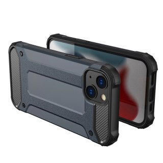 Hybrid Armor etui iPhone 14 pancerny hybrydowy pokrowiec niebieskie