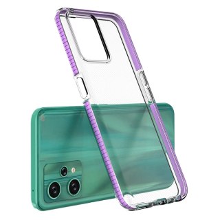 Spring Case etui Realme 9 Pro silikonowy pokrowiec z ramką jasnoróżowe