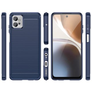Carbon Case etui Xiaomi Poco F4 5G elastyczny silikonowy karbonowy pokrowiec czarne