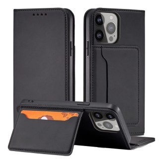 Magnet Card Case etui Samsung Galaxy S23+ pokrowiec z klapką portfel podstawka czarne
