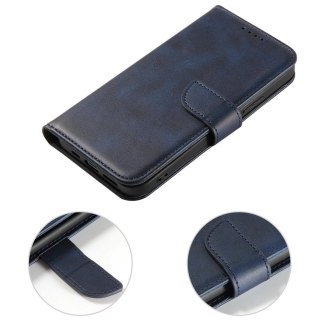 Magnet Case etui Samsung Galaxy S23 Ultra pokrowiec z klapką portfel podstawka niebieskie