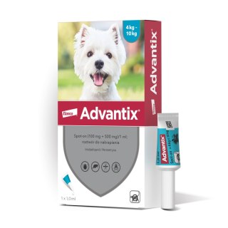 Bayer Advantix Krople Na Kleszcze I Pchły 1ml