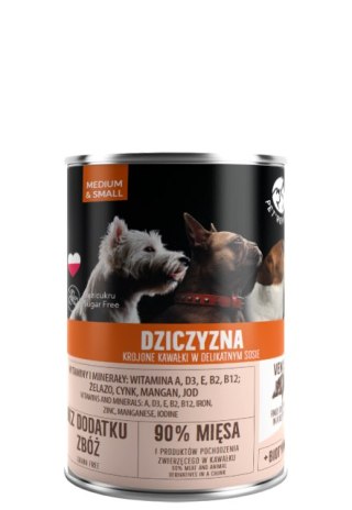 PetRepublic Dziczyzna Krojone Kawałki W Delikatnym Sosie 400g