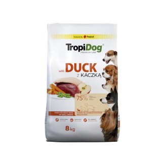 Tropidog Premium Adult Small Breeds Z Kaczką I Ryżem 8kg