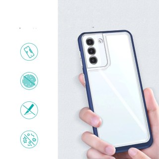 Clear 3in1 etui do Samsung Galaxy S23+ silikonowy pokrowiec z ramką niebieskie