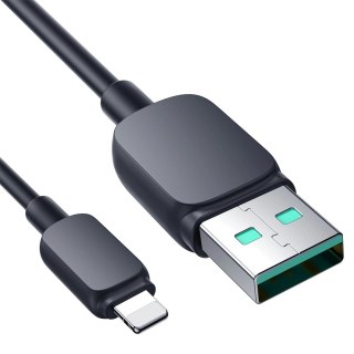 Kabel Joyroom Multi-Color Series A14 Lightning / USB-A 2.4A 1.2 m - czarny