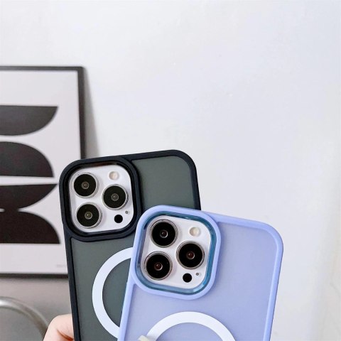 Magnetyczne etui z MagSafe Color Matte Case do iPhone 15 Plus - zielone