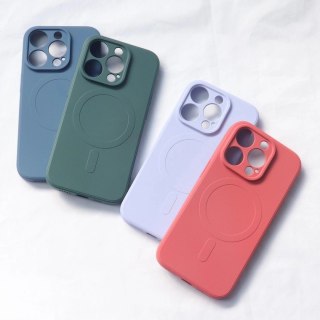 Silikonowe etui kompatybilne z MagSafe do iPhone 15 Plus Silicone Case - fioletowe