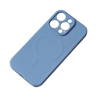 Silikonowe etui kompatybilne z MagSafe do iPhone 15 Pro Max Silicone Case - granatowe