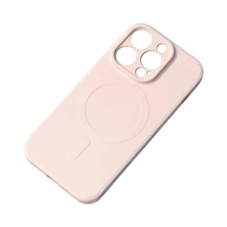 Silikonowe etui kompatybilne z MagSafe do iPhone 15 Pro Max Silicone Case - różowe