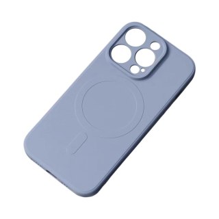 Silikonowe etui kompatybilne z MagSafe do iPhone 15 Pro Max Silicone Case - szare