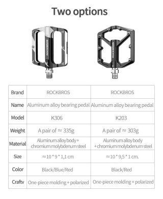 Pedały rowerowe Rockbros K203-BK - czarny