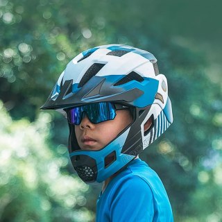 Okulary rowerowe Rockbros 14110009001 polaryzacyjne dziecięce - czarno-niebieskie