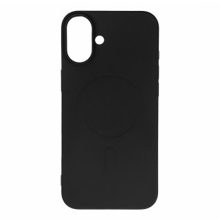 Etui Liquid Silicone Case MagSafe na iPhone 16 Plus - czarne