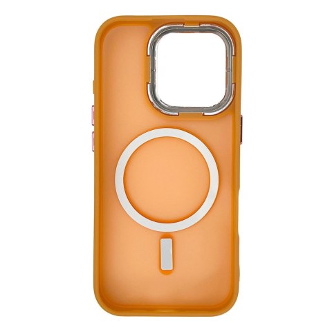 Etui Magnetic Collection MagSafe na iPhone 16 Pro - pomarańczowe