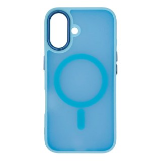 Etui Magnetic Collection MagSafe na iPhone 16 - jasnoniebieskie