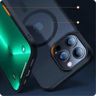 Etui Tech-Protect MagMat MagSafe na iPhone 12 mini / 13 mini - przezroczysto-czarny
