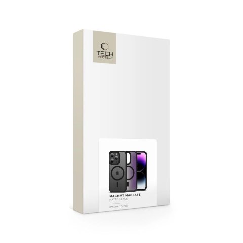 Etui Tech-Protect MagMat MagSafe na iPhone 15 Pro - czarny mat