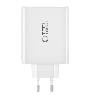 Ładowarka Tech-Protect NC100W-GAN sieciowa GaN 3x USB-C PD 100W / USB-A QC 3.0 - czarna