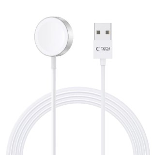 Ładowarka Tech-Protect UltraBoost indukcyjna magnetyczna ze złączem USB-A do Apple Watch 1.2m - biała