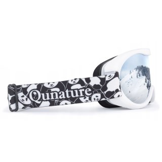 Gogle narciarskie Qunature Panda dla dzieci - czarne/białe