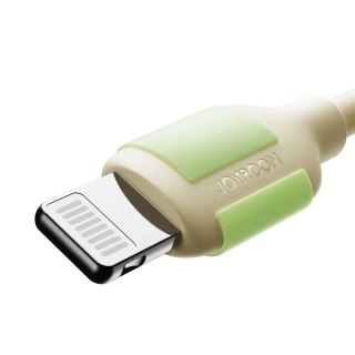 Kabel Joyroom S-A53 30W USB-C - Lightning z fluorescencyjną końcówką 2 m - beżowy