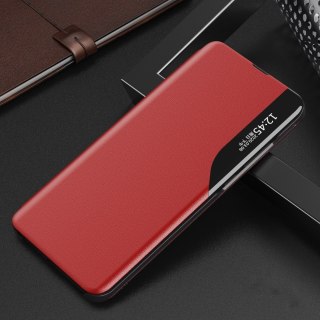 Eco Leather View Case etui do Samsung Galaxy S25 z klapką podstawka - czerwone