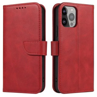 Etui Magnet Case z klapką do Samsung Galaxy S25+ - czerwone