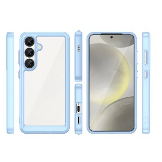 Etui silikonowe Outer Space Case z żelową ramką do Samsung Galaxy S25 - niebieskie