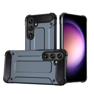 Hybrid Armor etui na Samsung Galaxy S24 FE pancerny hybrydowy pokrowiec - niebieskie