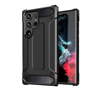 Hybrid Armor etui na Samsung Galaxy S25 Ultra pancerny hybrydowy pokrowiec - czarne