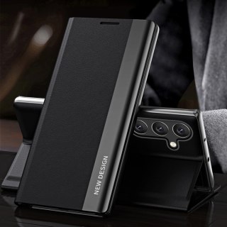 Sleep Case Pro etui do Samsung Galaxy S25+ z klapką i podstawką - czarne