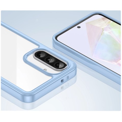 Etui Outer Space Case do Samsung Galaxy A26 pokrowiec z elastyczną ramką - niebieskie