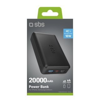 Powerbank Puro Fast 20000 mAh 2x USB-A + 1x USB-C - czarny