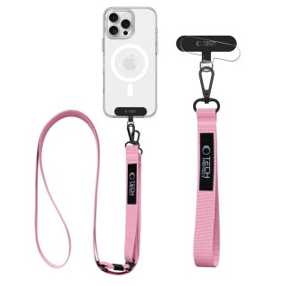 Smycz Tech-Protect C65 Rope Crossbody - różowa