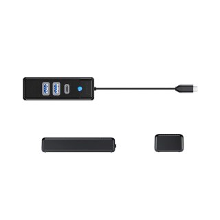 Hub Orico PWC2U-C3 USB-C / 2x USB-A 3.0 + 1x USB-C 3.0 - czarny