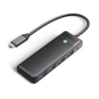 Hub USB-C Orico PAPW4A-C3 stacja dokująca 4x USB-A 3.0 - czarny