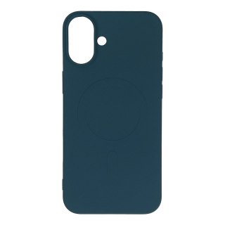 Etui Liquid Silicone Case z MagSafe na Samsung Galaxy S25 Edge - niebieskie