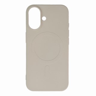 Etui Liquid Silicone Case z MagSafe na iPhone 16e / 17e - beżowe