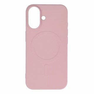 Etui Liquid Silicone Case z MagSafe na iPhone 16e / 17e - różowe