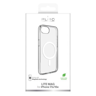 Etui Puro Lite Mag z MagSafe na iPhone 16e/17e - przezroczyste