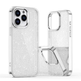 Etui brokatowe Glitter Case na iPhone 16e / 17e - przezroczyste