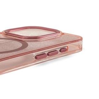Etui brokatowe Glitter Case z MagSafe na iPhone 16e / 17e - różowe