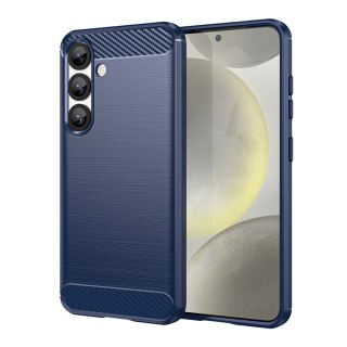 Etui silikonowe Carbon Case na iPhone 16e / 17e - niebieskie