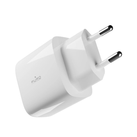 Ładowarka sieciowa Puro PROLITE 10W 2x USB-A - biała